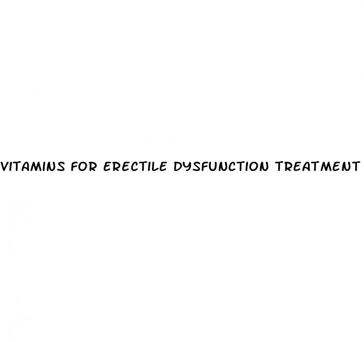 vitamins for erectile dysfunction treatment