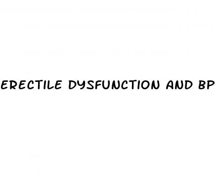 erectile dysfunction and bph medication