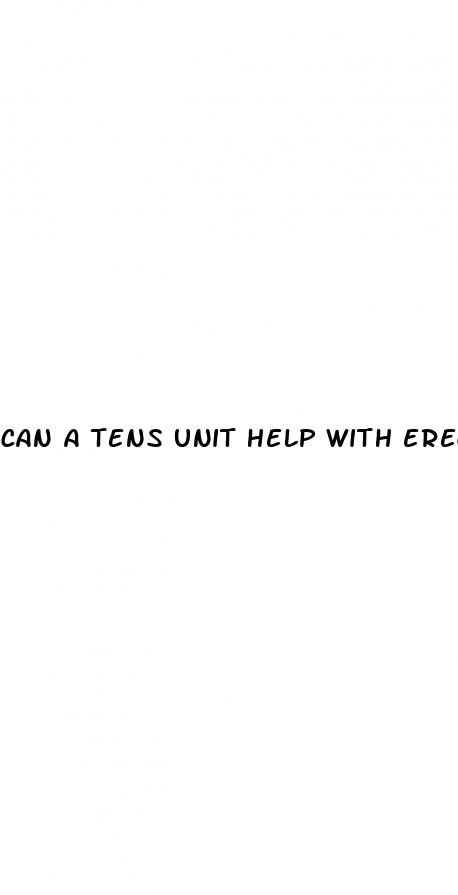 can a tens unit help with erectile dysfunction