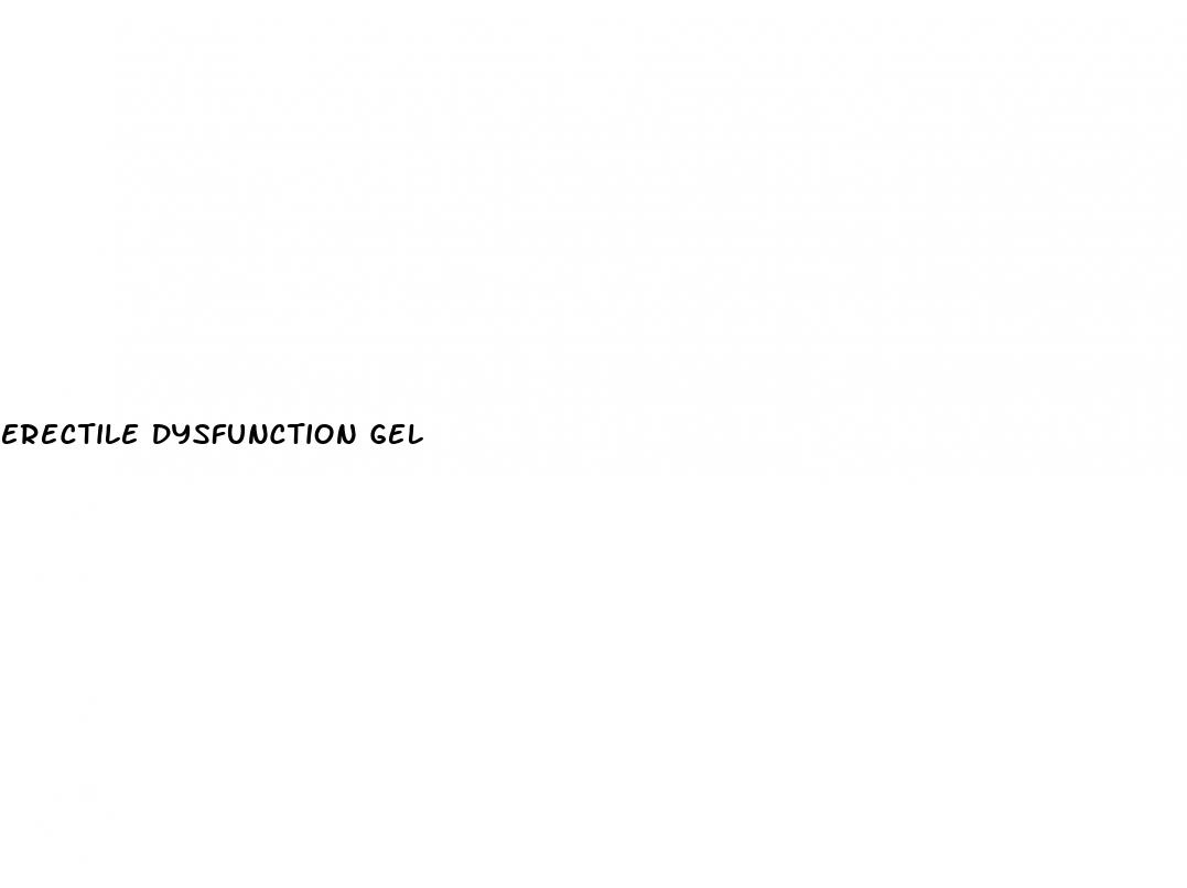 erectile dysfunction gel