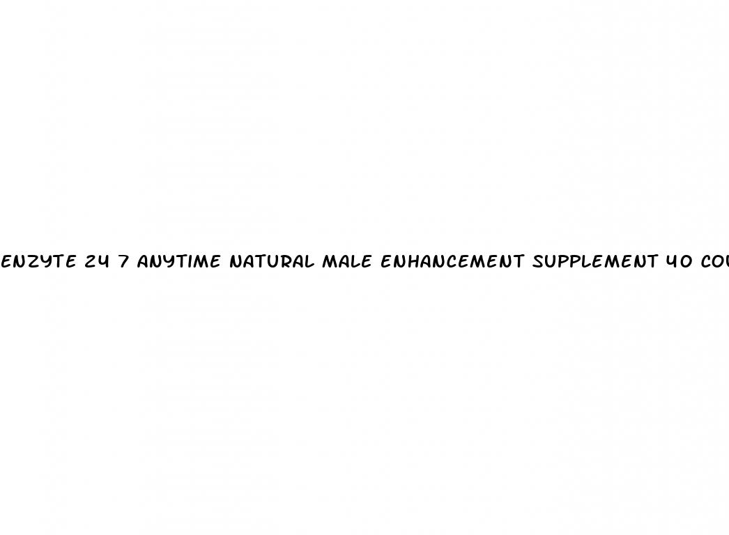 enzyte 24 7 anytime natural male enhancement supplement 40 count