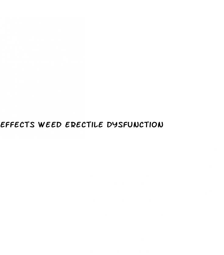 effects weed erectile dysfunction