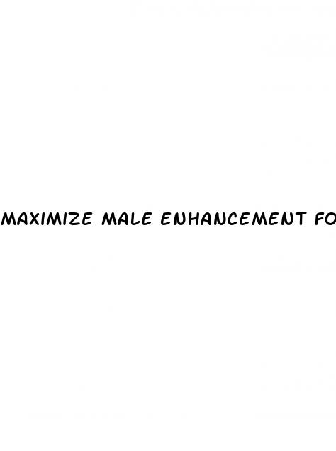 maximize male enhancement formula reviews