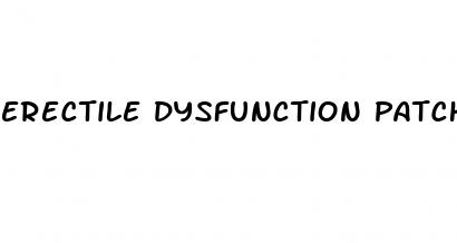 erectile dysfunction patch