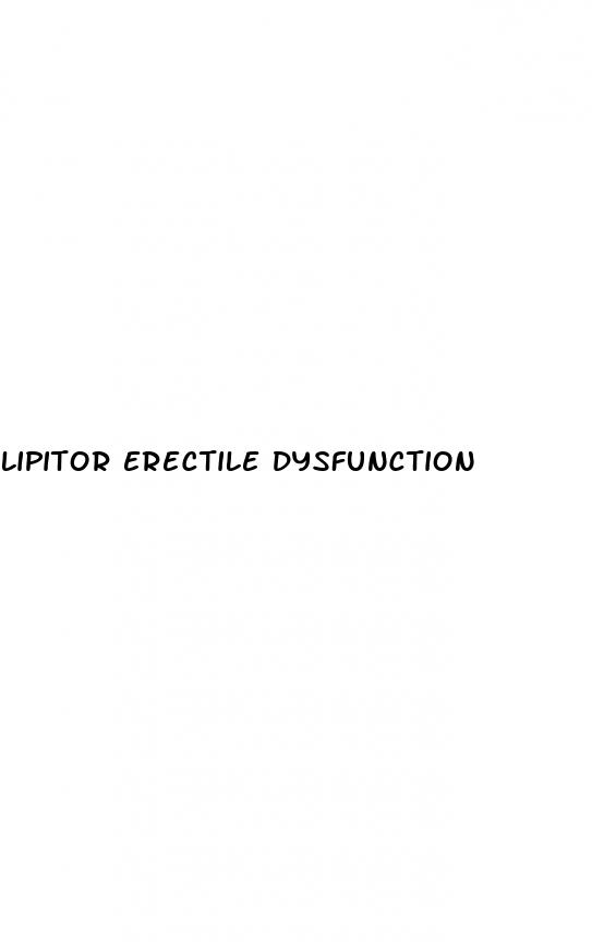 lipitor erectile dysfunction