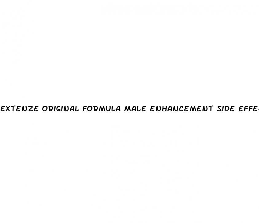 extenze original formula male enhancement side effects