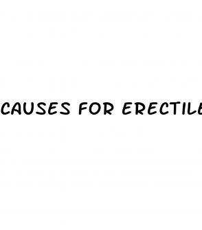 causes for erectile dysfunction