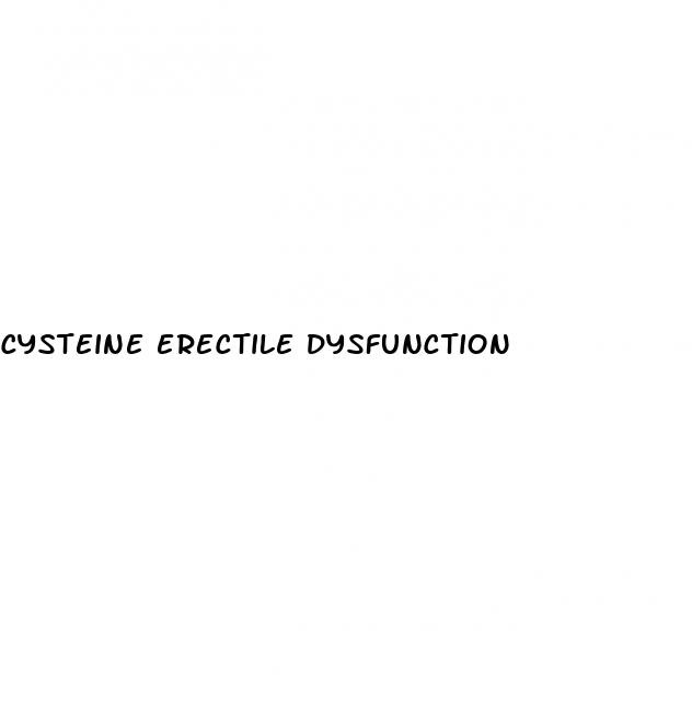 cysteine erectile dysfunction