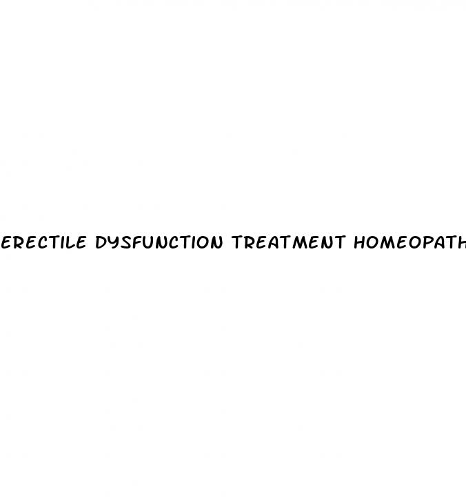 erectile dysfunction treatment homeopathic medicine