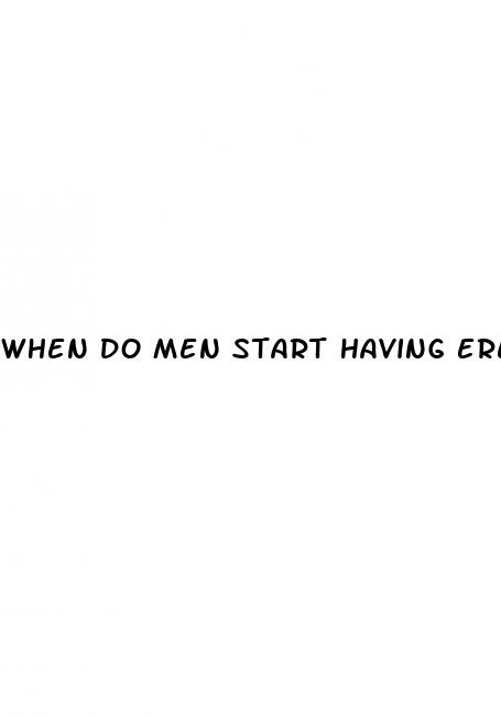 when do men start having erectile dysfunction