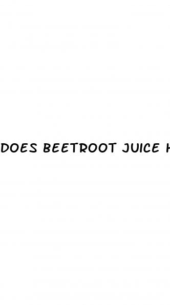 does beetroot juice help with erectile dysfunction