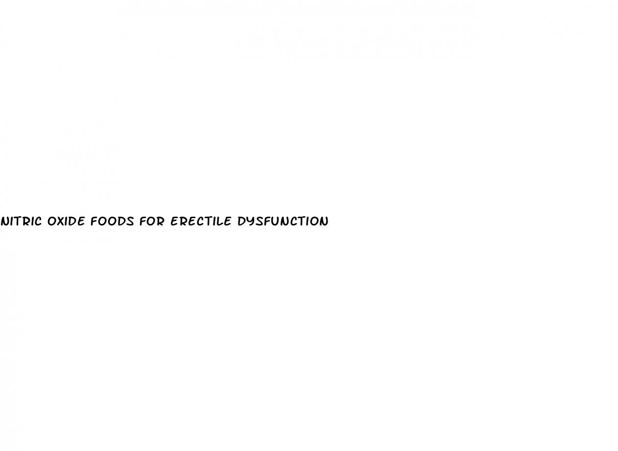 nitric oxide foods for erectile dysfunction