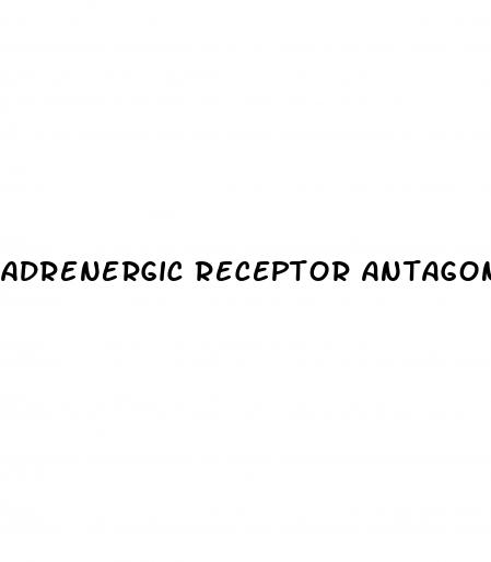 adrenergic receptor antagonists erectile dysfunction