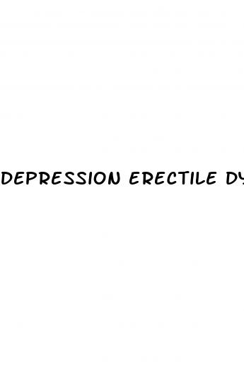 depression erectile dysfunction pdf
