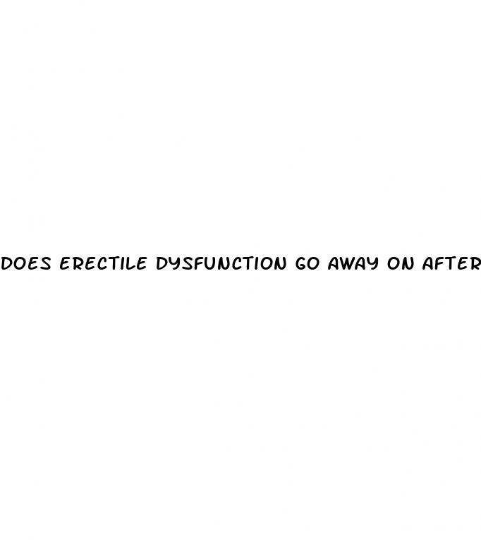 does erectile dysfunction go away on after stopping masterbation