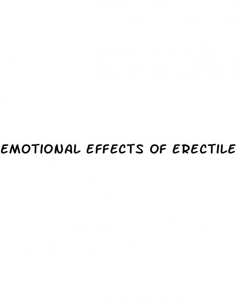emotional effects of erectile dysfunction
