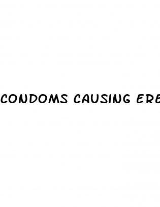 condoms causing erectile dysfunction