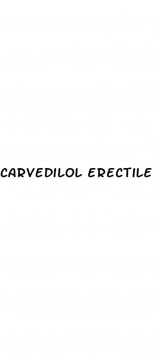 carvedilol erectile dysfunction