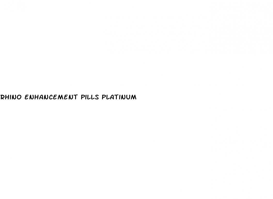 rhino enhancement pills platinum