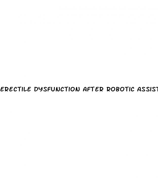 erectile dysfunction after robotic assisted radical prostatectomy
