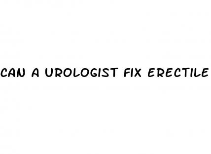 can a urologist fix erectile dysfunction