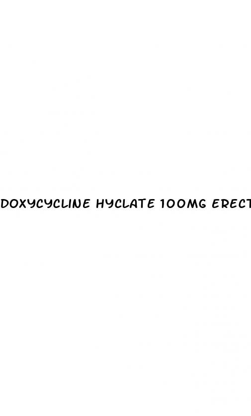doxycycline hyclate 100mg erectile dysfunction