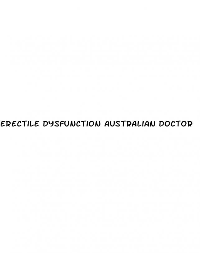 erectile dysfunction australian doctor