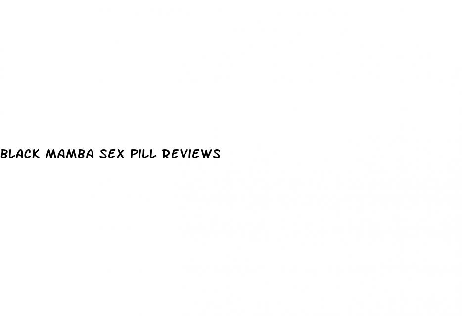 black mamba sex pill reviews