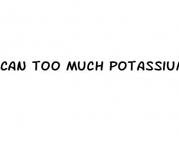 can too much potassium cause erectile dysfunction