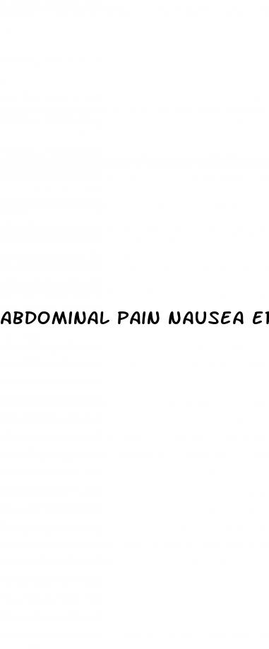 abdominal pain nausea erectile dysfunction