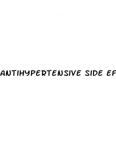 antihypertensive side effects erectile dysfunction