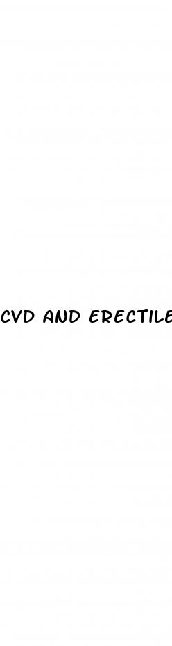 cvd and erectile dysfunction