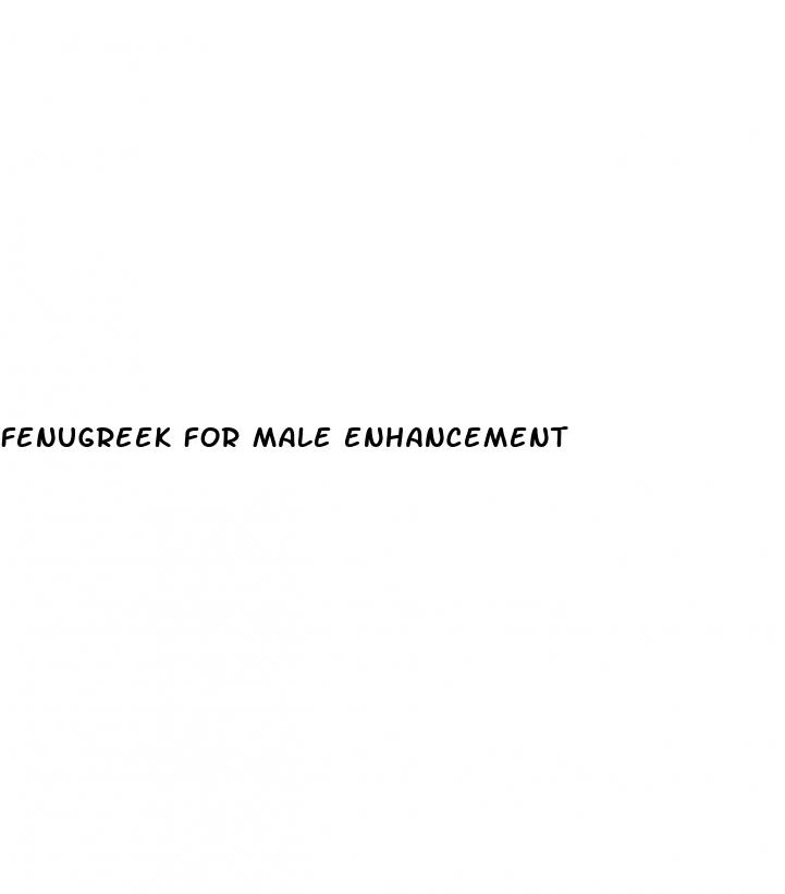 fenugreek for male enhancement