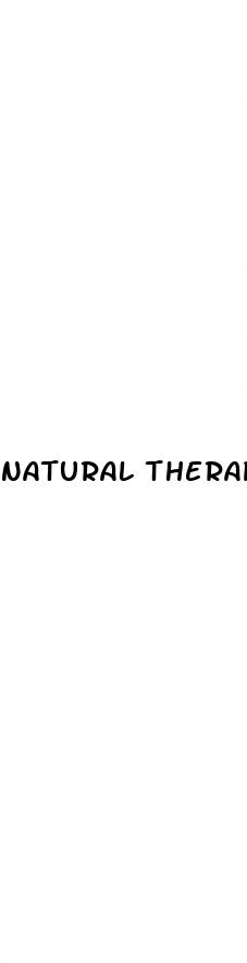 natural therapy for erectile dysfunction