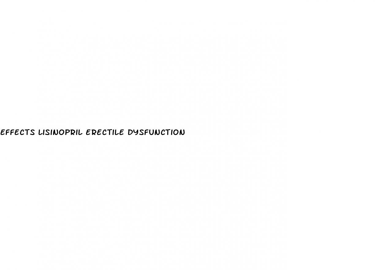 effects lisinopril erectile dysfunction
