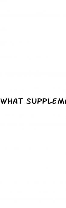 what supplements can you take for erectile dysfunction