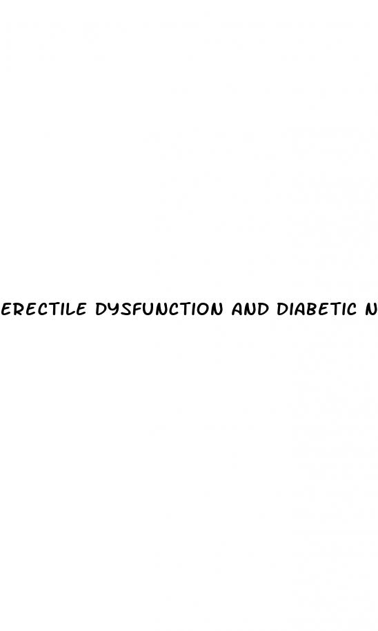 erectile dysfunction and diabetic neuropathy