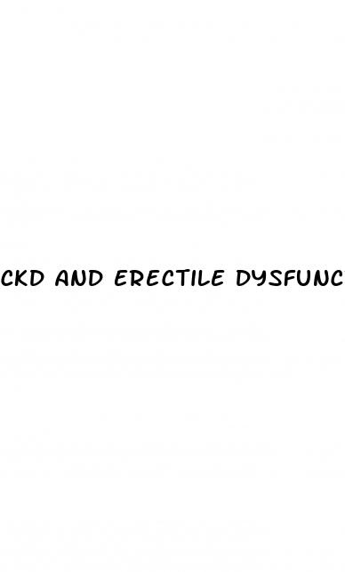 ckd and erectile dysfunction