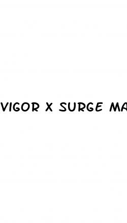 vigor x surge male enhancement pills