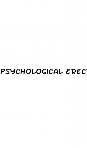 psychological erectile dysfunction symptoms