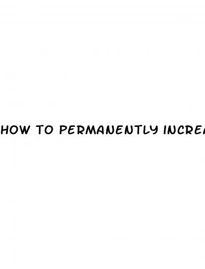 how to permanently increase penis size healthy