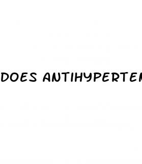 does antihypertensive cause erectile dysfunction