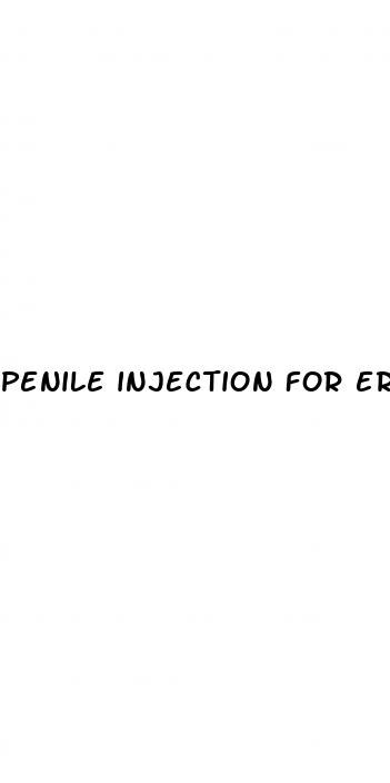 penile injection for erectile dysfunction