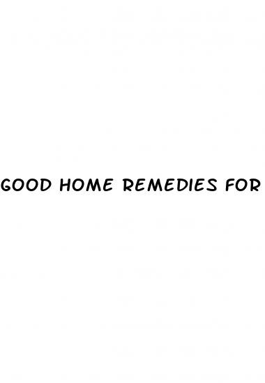 good home remedies for erectile dysfunction