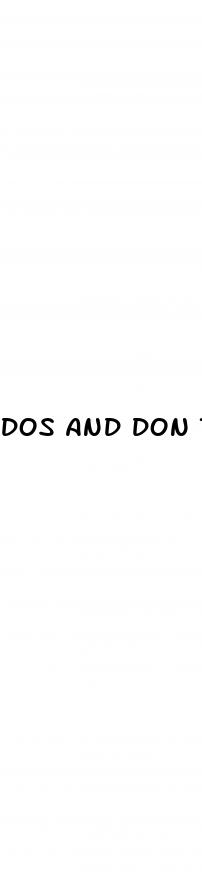 dos and don ts of erectile dysfunction