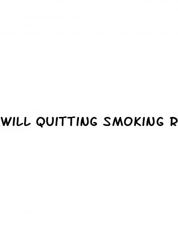 will quitting smoking reverse erectile dysfunction