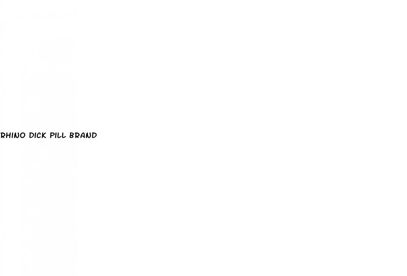 rhino dick pill brand