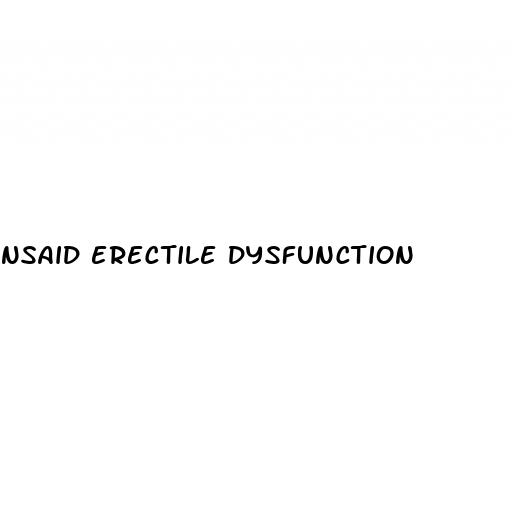 nsaid erectile dysfunction