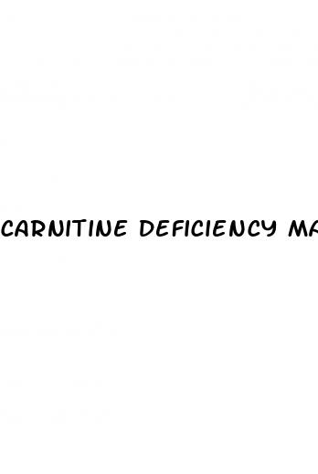 carnitine deficiency males erectile dysfunction