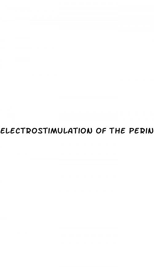 electrostimulation of the perineal for erectile dysfunction